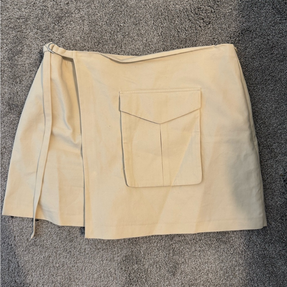 Zara Cream Midi Skort